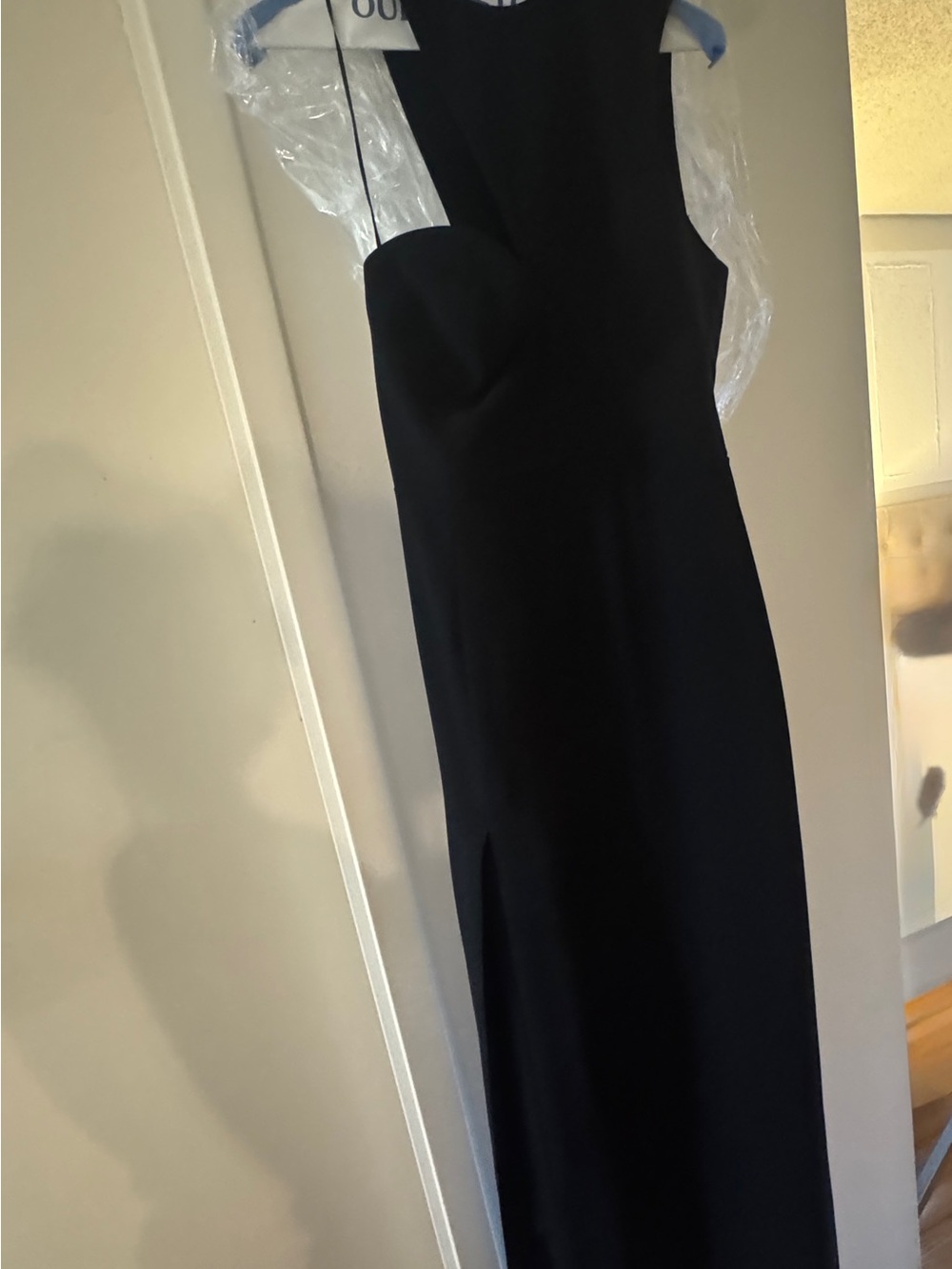 REVOLVE Black Sleeveless Maxi Dress with Front Slit